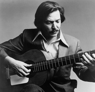 Antônio Carlos Jobim playing classical guitar